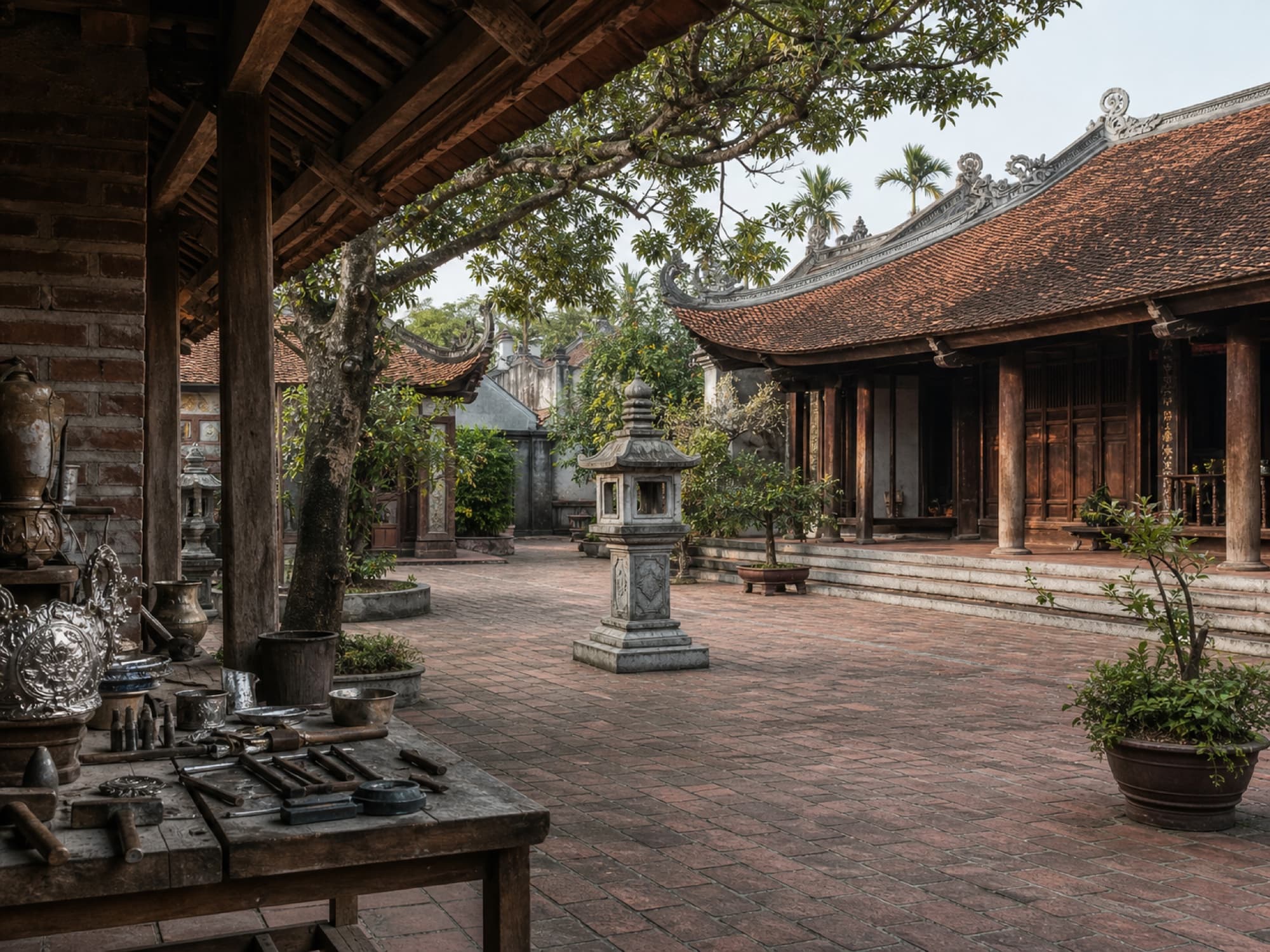 Đền Đồng Xâm và làng nghề chạm bạc, tỉnh Hưng Yên